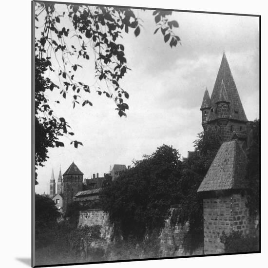 Stadtgraben, Bavaria, Germany, C1900s-Wurthle & Sons-Mounted Photographic Print