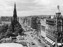 Aerial view of Princes Street in Edinburgh-Staff-Photographic Print