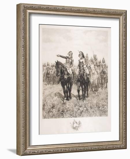 Staff at Austerlitz-Jean-Louis Ernest Meissonier-Framed Giclee Print