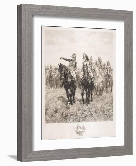 Staff at Austerlitz-Jean-Louis Ernest Meissonier-Framed Giclee Print