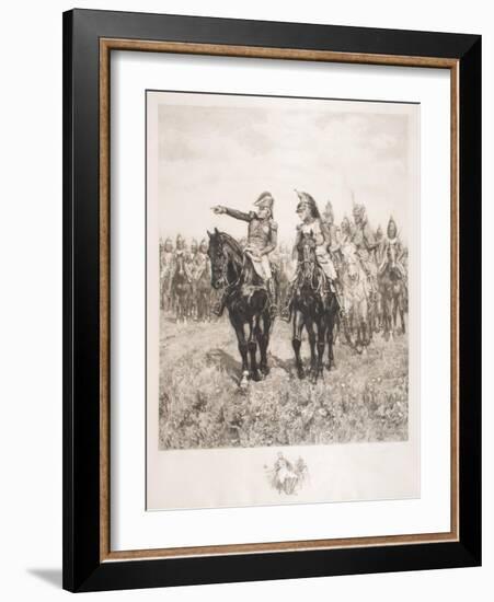 Staff at Austerlitz-Jean-Louis Ernest Meissonier-Framed Giclee Print