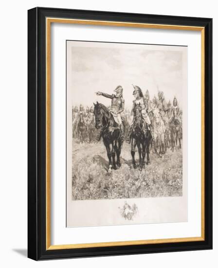 Staff at Austerlitz-Jean-Louis Ernest Meissonier-Framed Giclee Print