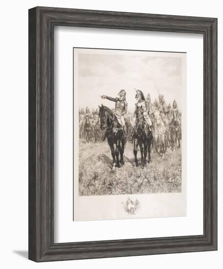 Staff at Austerlitz-Jean-Louis Ernest Meissonier-Framed Giclee Print