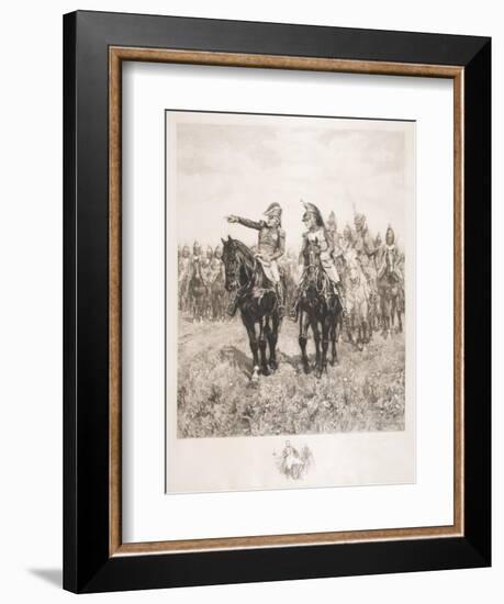 Staff at Austerlitz-Jean-Louis Ernest Meissonier-Framed Giclee Print