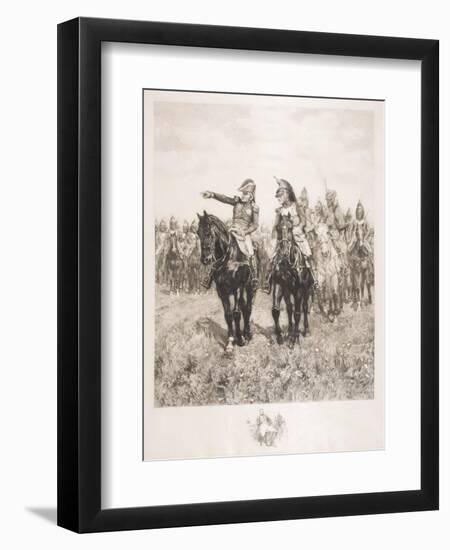 Staff at Austerlitz-Jean-Louis Ernest Meissonier-Framed Giclee Print