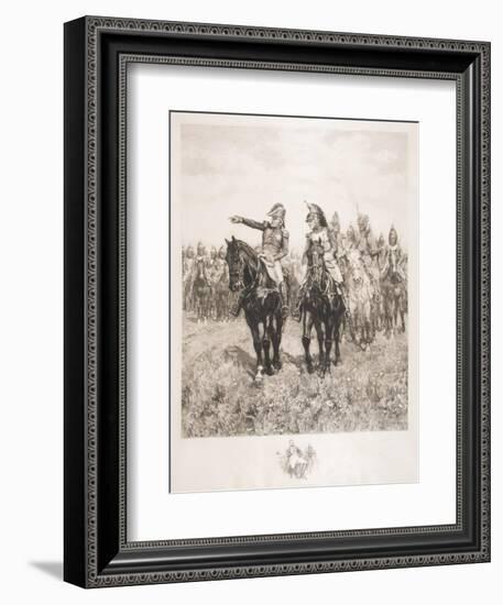 Staff at Austerlitz-Jean-Louis Ernest Meissonier-Framed Giclee Print