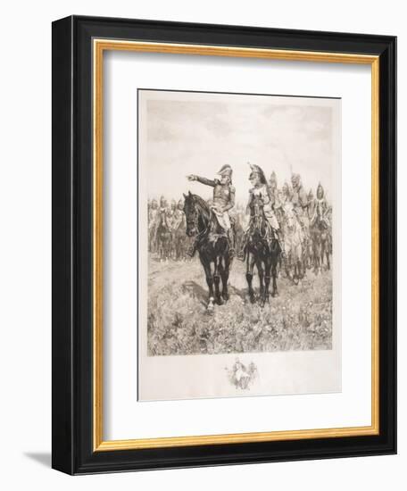 Staff at Austerlitz-Jean-Louis Ernest Meissonier-Framed Giclee Print