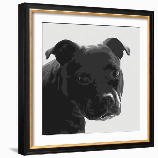 Staffordshire Bull-Emily Burrowes-Framed Art Print