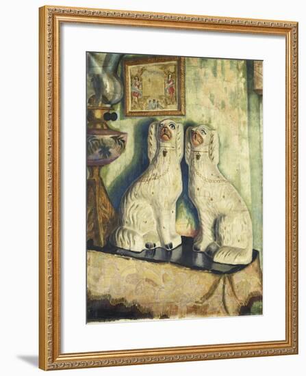 Staffordshire Dogs-Dora Carrington-Framed Giclee Print