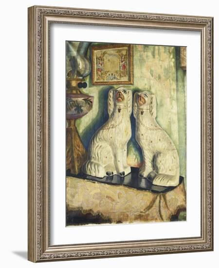 Staffordshire Dogs-Dora Carrington-Framed Giclee Print