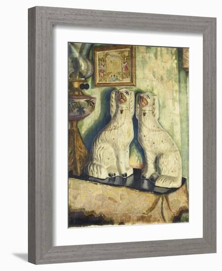 Staffordshire Dogs-Dora Carrington-Framed Giclee Print