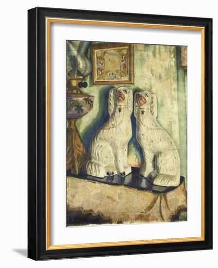 Staffordshire Dogs-Dora Carrington-Framed Giclee Print