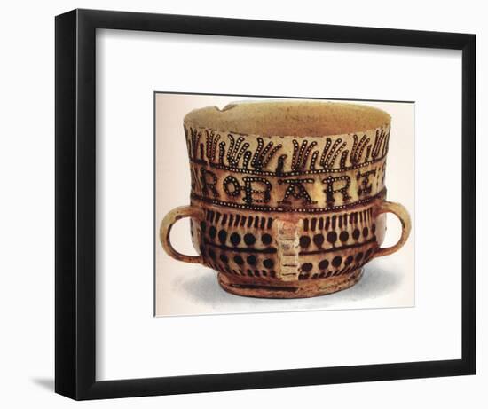 Staffordshire Slip Ware, 1909, (1914)-Unknown-Framed Giclee Print