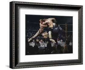 Stag at Sharkey’s, 1909-George Bellows-Framed Art Print