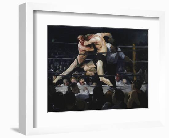Stag at Sharkey’s, 1909-George Bellows-Framed Art Print