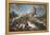 Stag Attacked by Pack of Hounds-Paul De Vos-Framed Premier Image Canvas