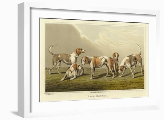 Stag Hounds-Henry Thomas Alken-Framed Giclee Print