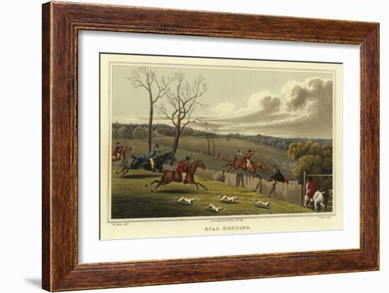 Stag Hunting-Henry Thomas Alken-Framed Giclee Print