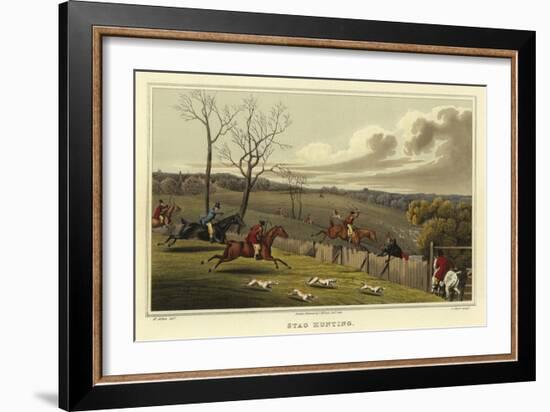 Stag Hunting-Henry Thomas Alken-Framed Giclee Print