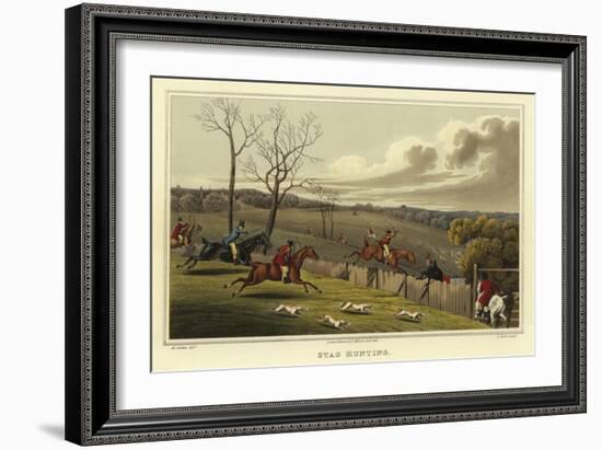 Stag Hunting-Henry Thomas Alken-Framed Giclee Print