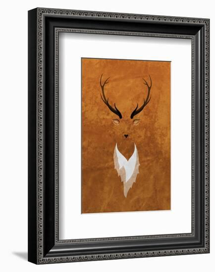 Stag - Jethro Wilson Contemporary Wildlife Print-Jethro Wilson-Framed Giclee Print