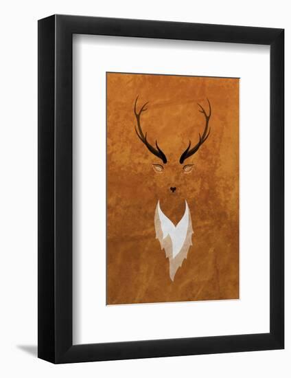 Stag - Jethro Wilson Contemporary Wildlife Print-Jethro Wilson-Framed Giclee Print