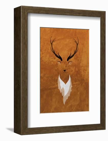 Stag - Jethro Wilson Contemporary Wildlife Print-Jethro Wilson-Framed Giclee Print