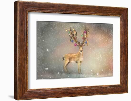 Stag of Winter-Claire Westwood-Framed Art Print