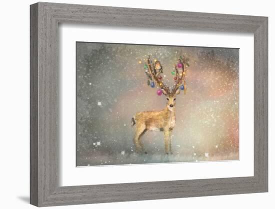 Stag of Winter-Claire Westwood-Framed Art Print