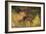 Stag Running Through a Wood, c.1865-Gustave Courbet-Framed Giclee Print