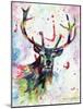 Stag-Sarah Stribbling-Mounted Art Print