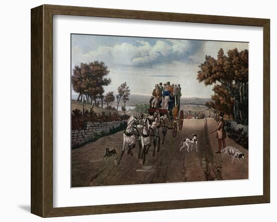 Stage-Coach, 1827-George Hunt-Framed Giclee Print