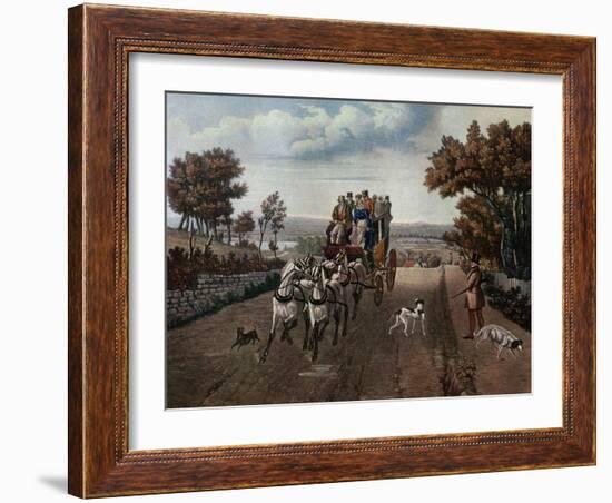 Stage-Coach, 1827-George Hunt-Framed Giclee Print