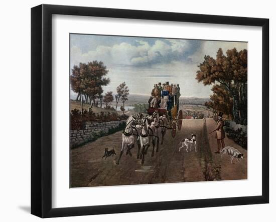 Stage-Coach, 1827-George Hunt-Framed Giclee Print