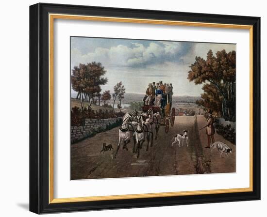 Stage-Coach, 1827-George Hunt-Framed Giclee Print