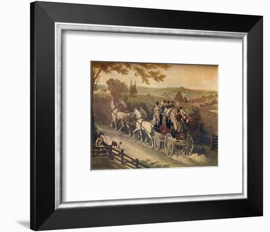 'Stage Coach', c19th century-Matthew Dubourg-Framed Giclee Print