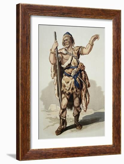 Stage Costume for Fasolt, Character from the Rhine Gold by Richard Wagner, 1876-Carl Friedrich Wilhelm Trautschold-Framed Giclee Print