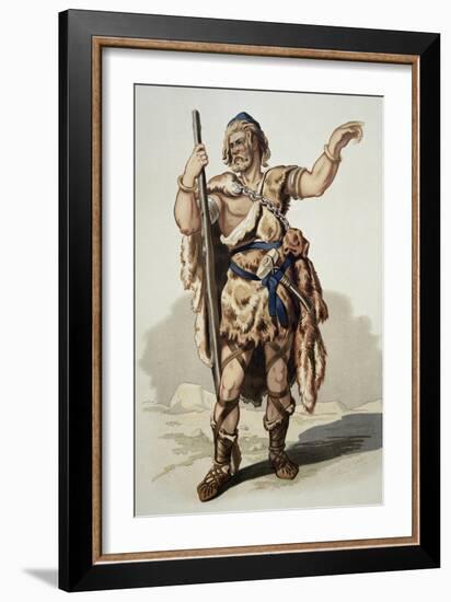 Stage Costume for Fasolt, Character from the Rhine Gold by Richard Wagner, 1876-Carl Friedrich Wilhelm Trautschold-Framed Giclee Print