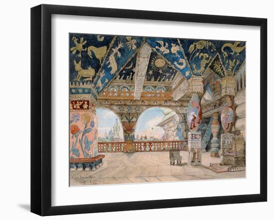 Stage Design For Nikolai Rimsky-Korsakov's Opera The Snow Maiden, 1883-Victor Mikhailovich Vasnetsov-Framed Giclee Print