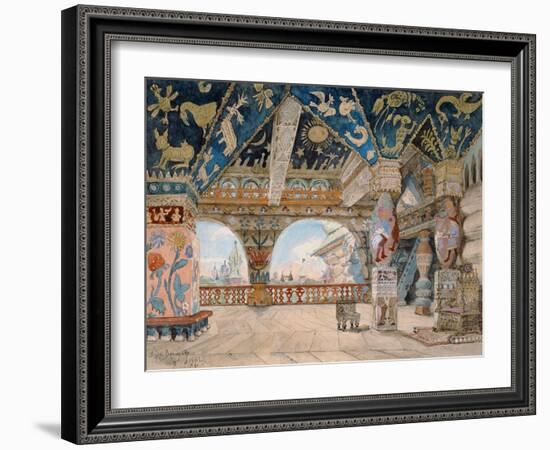 Stage Design For Nikolai Rimsky-Korsakov's Opera The Snow Maiden, 1883-Victor Mikhailovich Vasnetsov-Framed Giclee Print