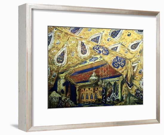 Stage Design for the Ballet Sheherazade by N. Rimsky-Korsakov, 1910-Léon Bakst-Framed Giclee Print