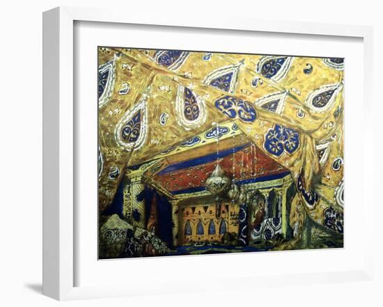 Stage Design for the Ballet Sheherazade by N. Rimsky-Korsakov, 1910-Léon Bakst-Framed Giclee Print