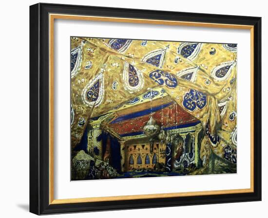 Stage Design for the Ballet Sheherazade by N. Rimsky-Korsakov, 1910-Léon Bakst-Framed Giclee Print