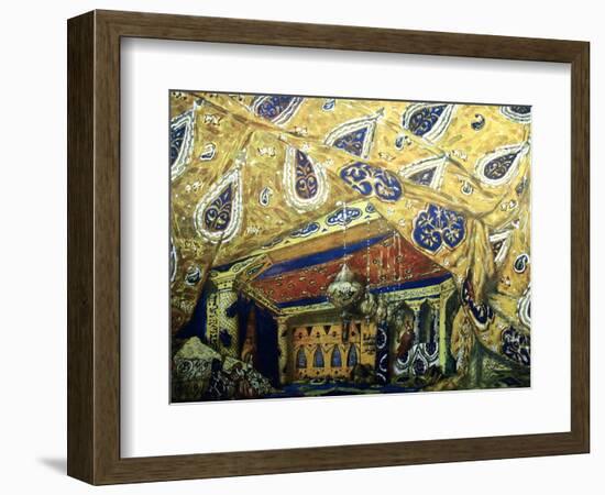 Stage Design for the Ballet Sheherazade by N. Rimsky-Korsakov, 1910-Léon Bakst-Framed Giclee Print