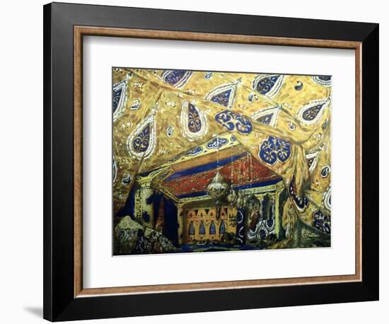 Stage Design for the Ballet Sheherazade by N. Rimsky-Korsakov, 1910-Léon Bakst-Framed Giclee Print