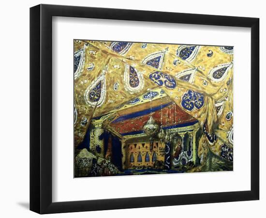 Stage Design for the Ballet Sheherazade by N. Rimsky-Korsakov, 1910-Léon Bakst-Framed Giclee Print