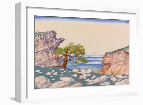 Stage Design for the Ballet the Rite of Spring (Le Sacre Du Printemp) by I. Stravinsky-Nicholas Roerich-Framed Giclee Print