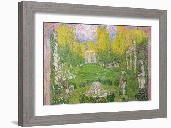 Stage Design for the Christoph Gluck's Opera "Orpheo Ed Euridice", 1911-Aleksandr Jakovlevic Golovin-Framed Giclee Print