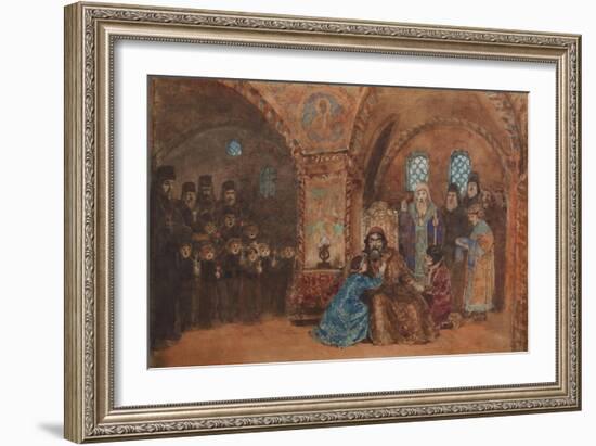 Stage Design for the Opera Boris Godunov by M. Musorgsky-Vasili Dmitrievich Polenov-Framed Giclee Print