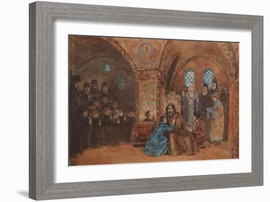 Stage Design for the Opera Boris Godunov by M. Musorgsky-Vasili Dmitrievich Polenov-Framed Giclee Print